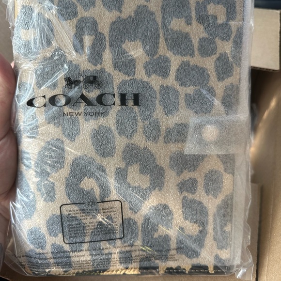 Coach Accessories - NWT Coach Leopard Notebook